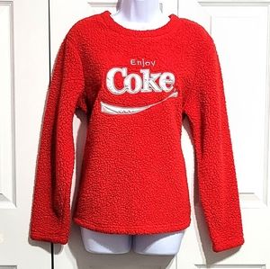 Coca-Cola Coke Red Sweater Jacket Pullover